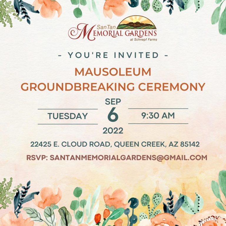 San Tan Memorial Gardens 2022 Groundbreaking 768x768