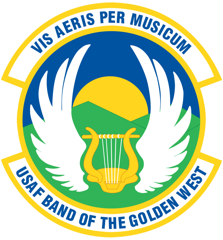 USAF Band of the Golden West emblem 768x827