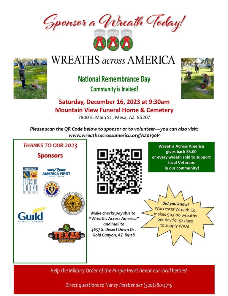 FLYER Wreath 2023 Sponsor flyer 1RER 1 768x994